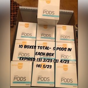 Omnipod Dash 10 boxes 5 pods in each EXPIRED (3)2/23 (3)4/23 (4) 5/23 NEW SEALED
